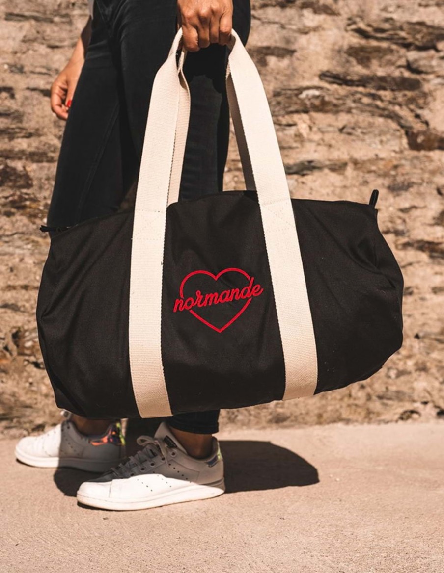 Sac week-end noir Love • Accessoires • Cherwood