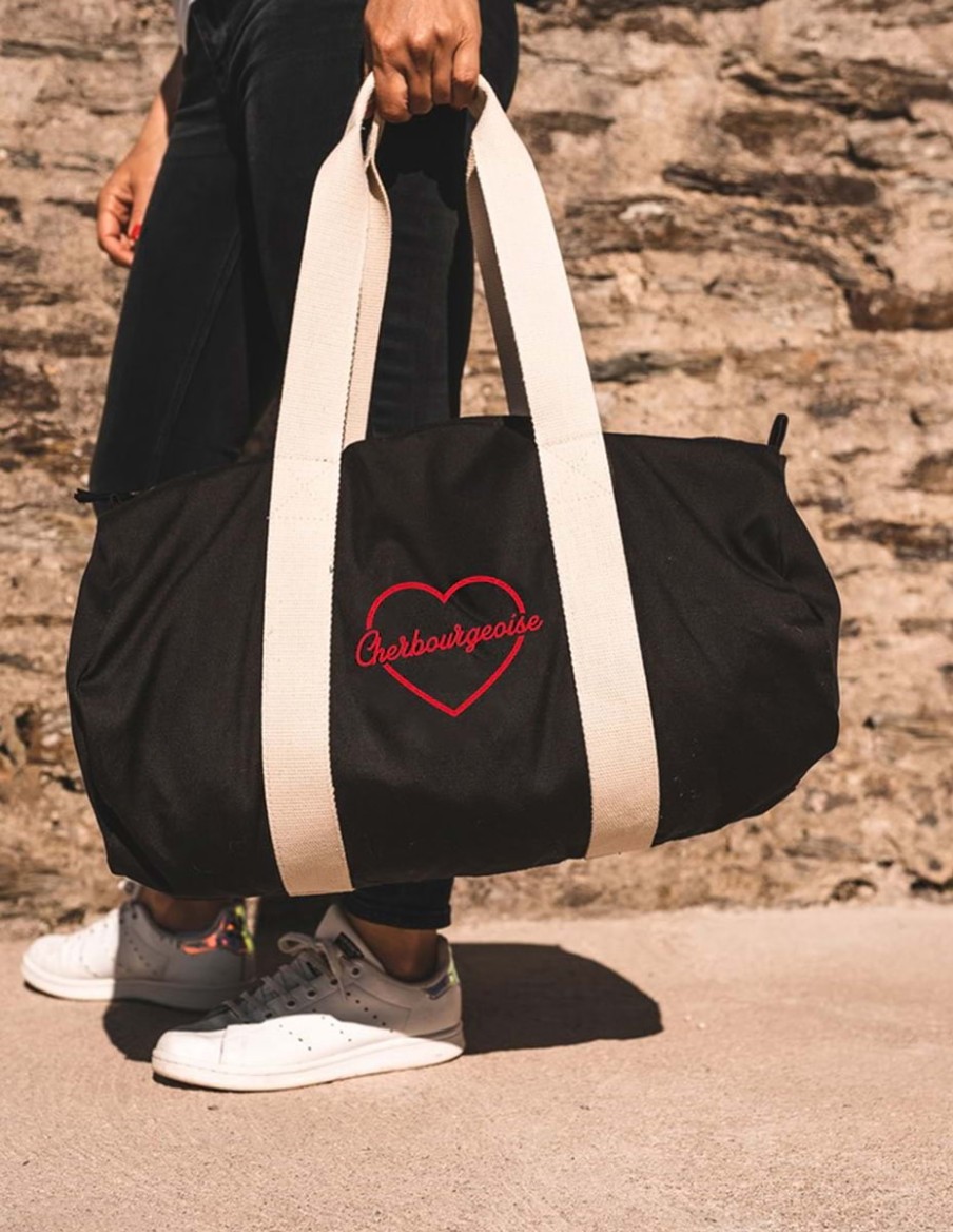 Sac week-end noir Love • Accessoires • Cherwood