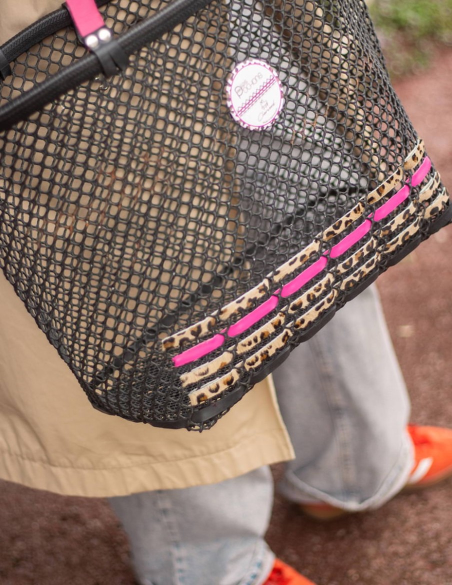 Le Panier upcyclé Léopard Rose by Cherwood • Accessoires • Cherwood