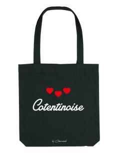 Sac tote bag Cotentinoise coeurs by Cherwood