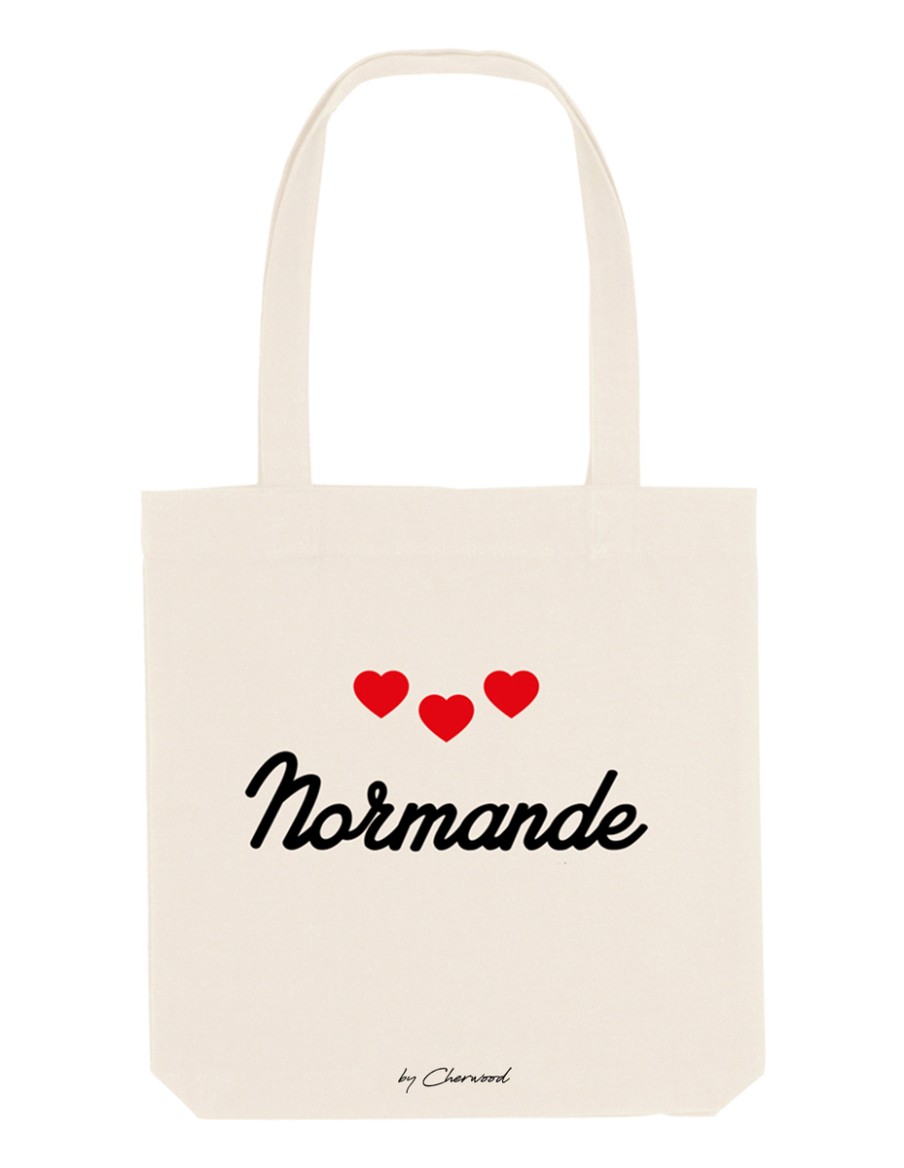 Sac Tote Bag Normande Coeurs • Accessoires • Cherwood