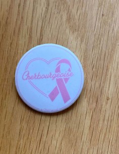Badge Cherbourgeoise Octobre Rose by Cherwood