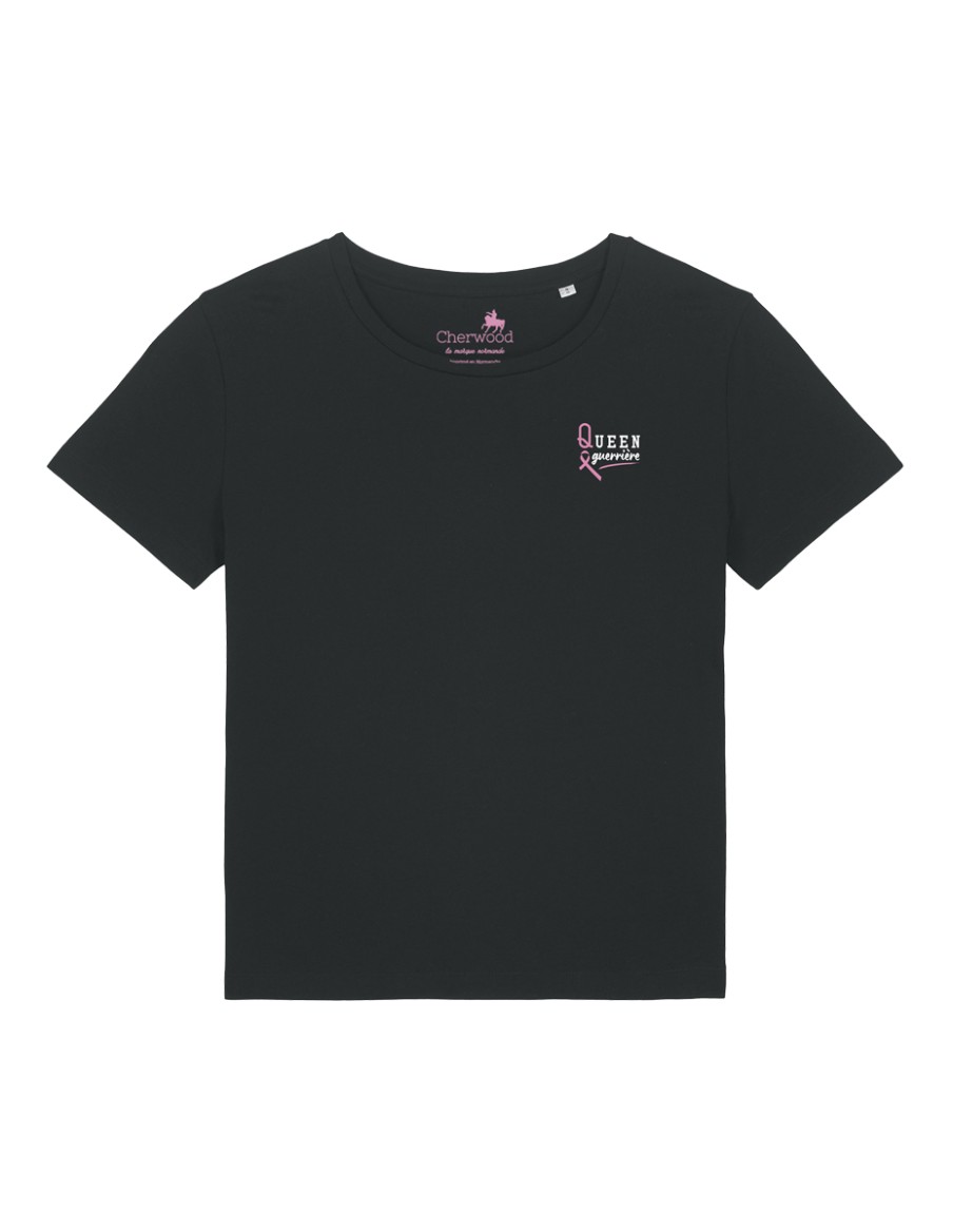 T-shirt Femme Queen Guerrière • Octobre Rose • Cherwood