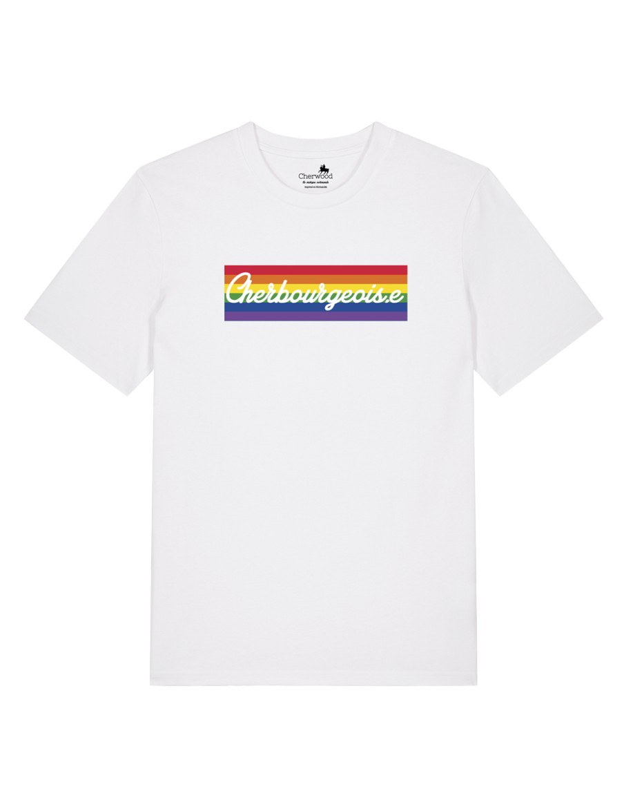 T-shirt Mixte Cherbourgeois.e Rainbow • ?️‍? Rainbow Style • Cherwood
