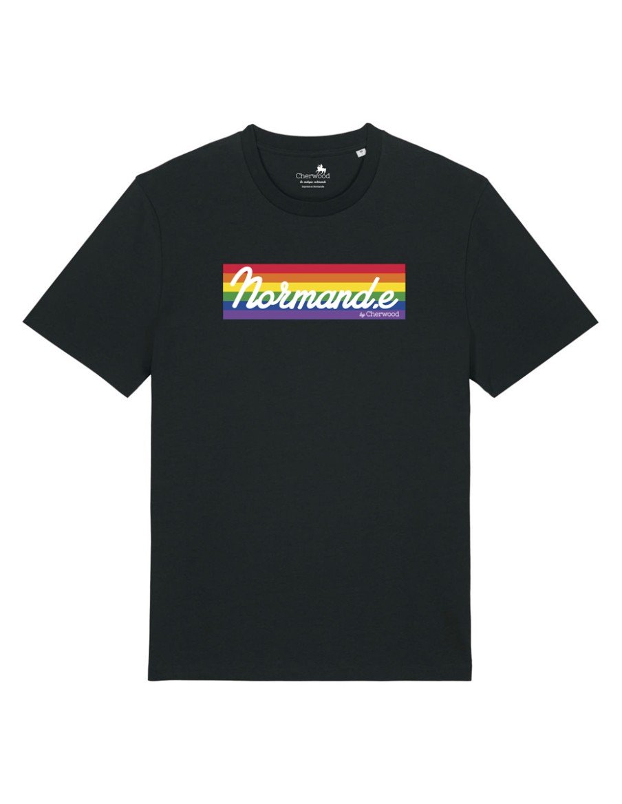 T-shirt Mixte Normand.e Rainbow • ?️‍? Rainbow Style • Cherwood