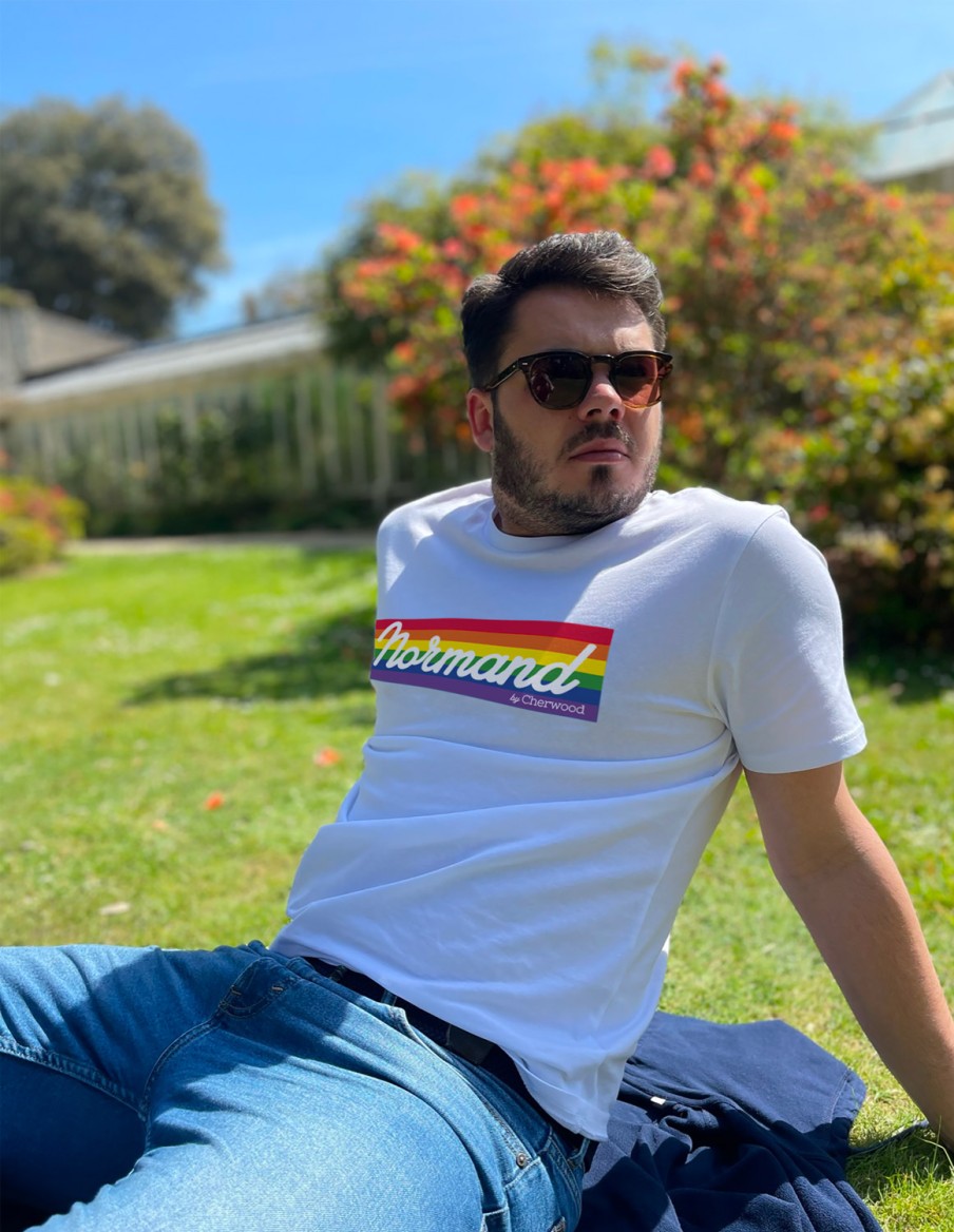 T-shirt Homme Normand Rainbow • ?️‍? Rainbow Style • Cherwood