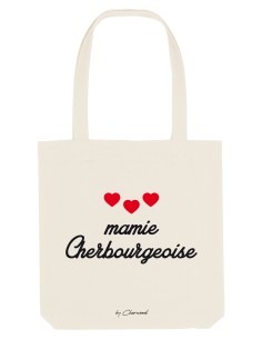 Sac Tote Bag Mamie Cherbourgeoise cœurs