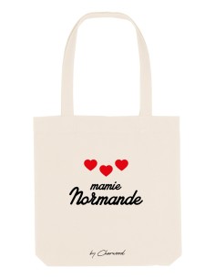 Tote Bag Mamie Normande cœurs