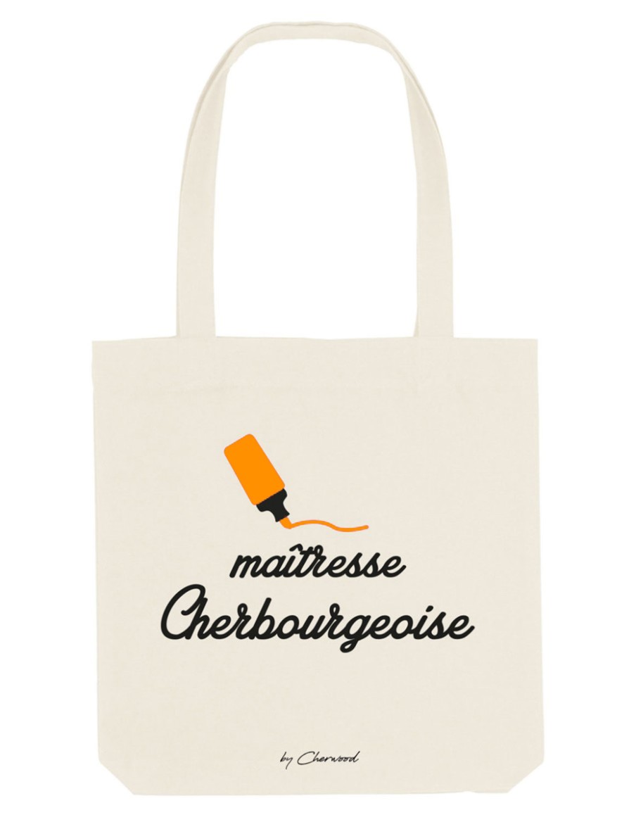 Tote bag Maîtresse Cherbourgeoise Surligneur • Maitresse • Cherwood