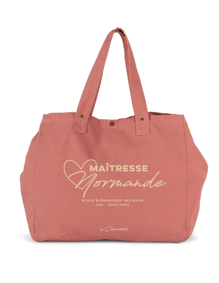 Cabas Vintage Maitresse Personnalisable • Accueil • Cherwood