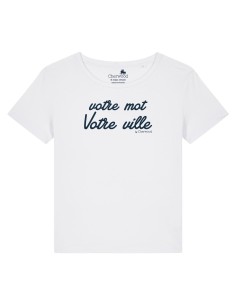 T-shirt Femme Personnalisable 100% coton bio