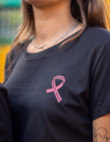 T-Shirt Femme Octobre Rose Avec Ruban - Soutien Cancer Du Sein - Coton De Qualité - Message De Sensibilisation - 5