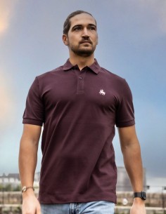 Polo Homme Napo Bordeaux Brodé
