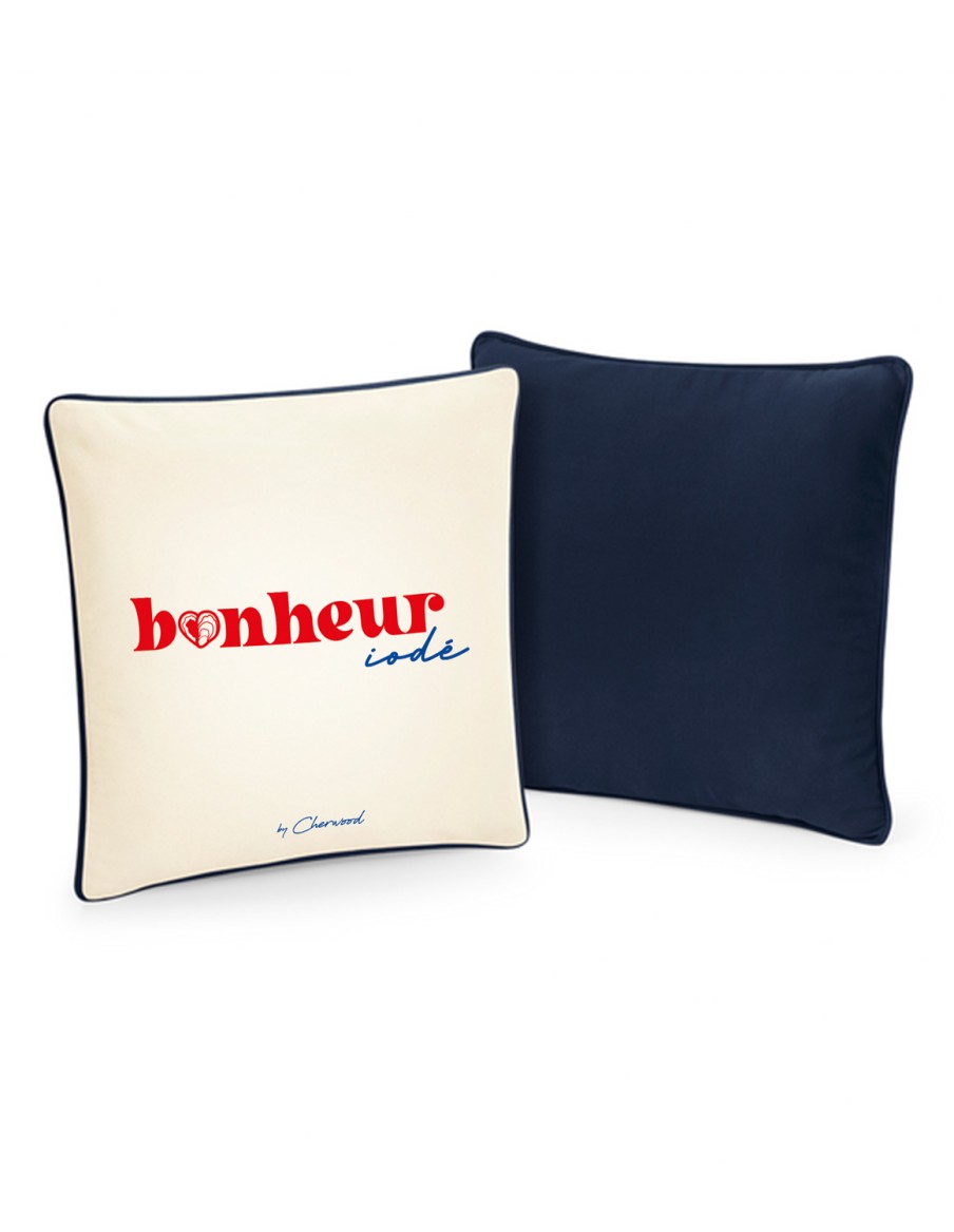 Housse de coussin Bonheur iodé • Accessoires • Cherwood