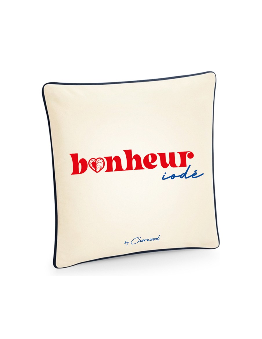 Housse de coussin Bonheur iodé • Accessoires • Cherwood