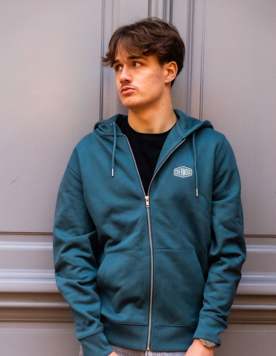 Hoodie Mixte Zippé Cherwood Factory • Homme • Cherwood