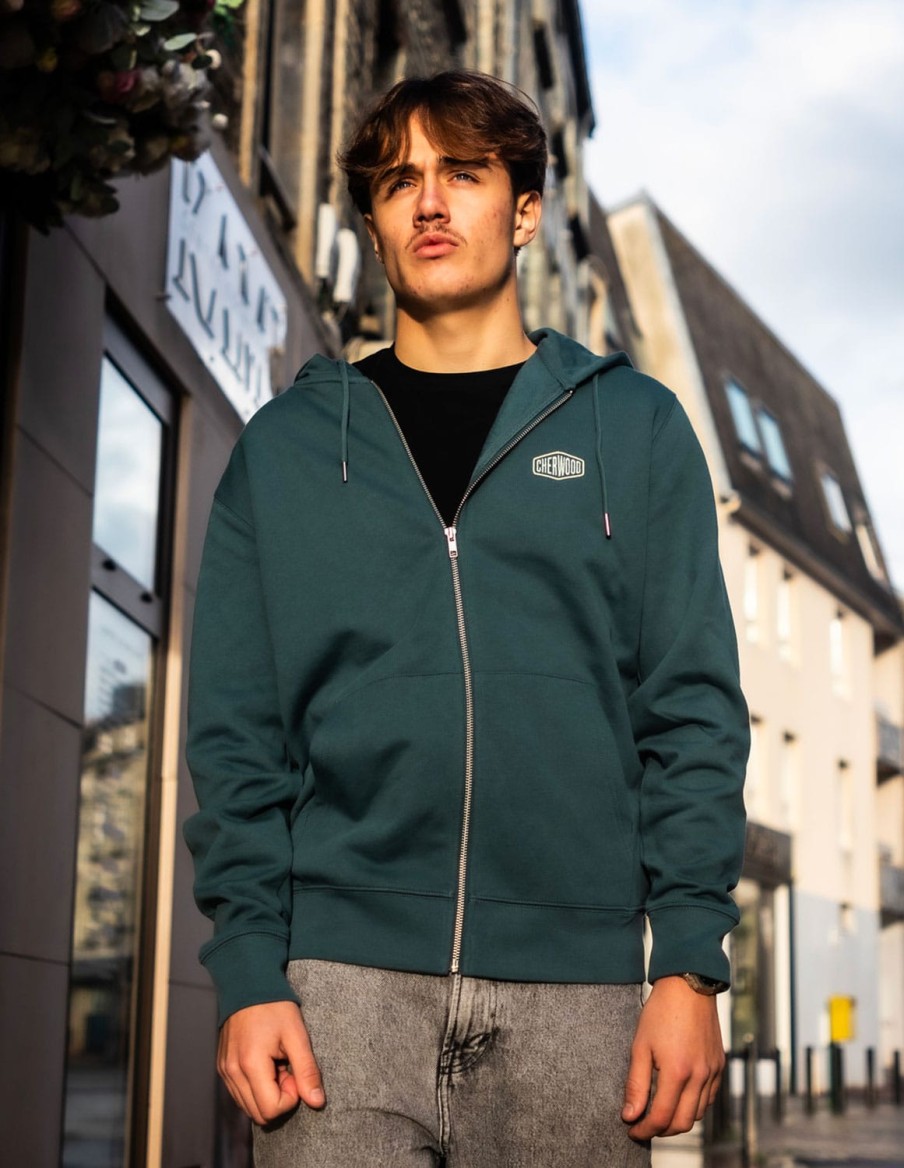 Hoodie Mixte Zippé Cherwood Factory • Homme • Cherwood