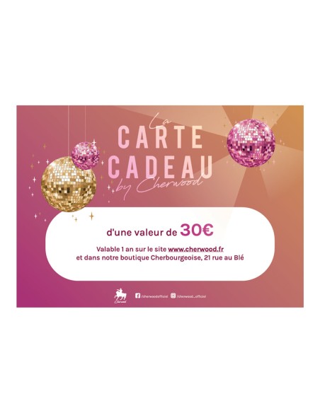 Carte Cadeau Cherwood 50€