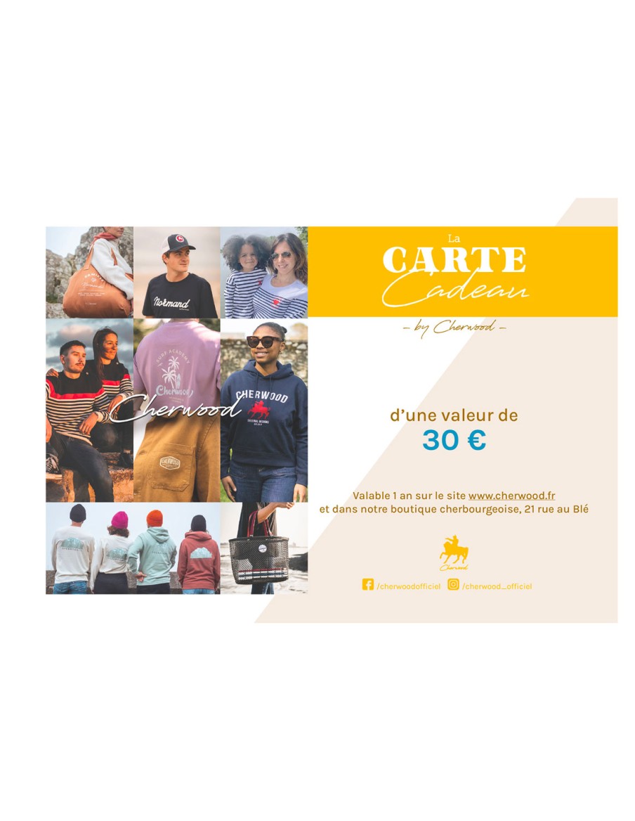 La Carte Cadeau Cherwood 30€ • Cartes cadeaux • Cherwood