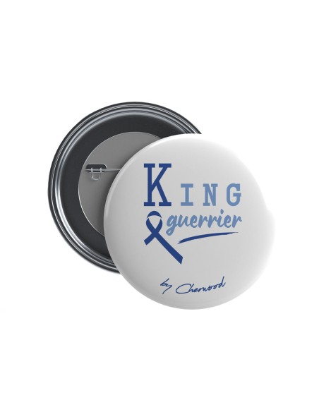 Badge King Guerrier Mars Bleu