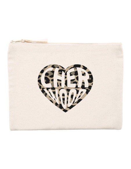 Pochette Cherwood Love Léopard