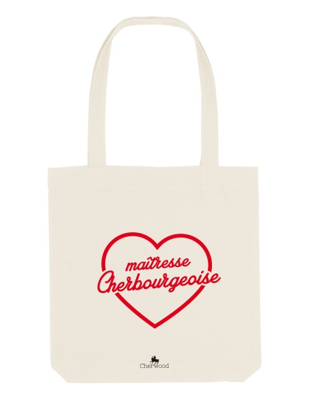 Tote-bag "Maîtresse Cherbourgeoise love" beige