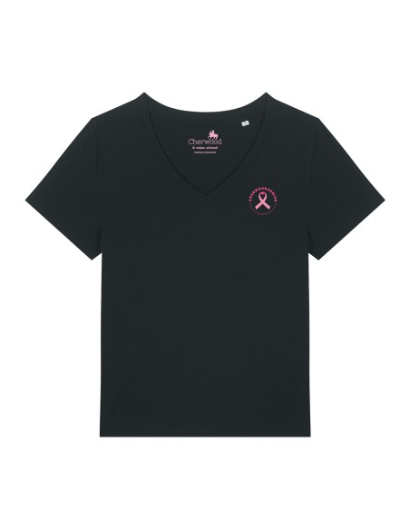 T-shirt Femme col V Cherbourgeoise Octobre Rose