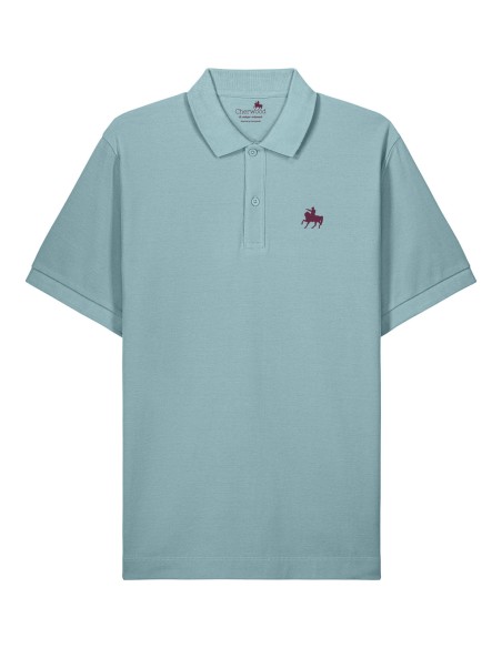 Polo Homme Napo Pebble Blue Brodé