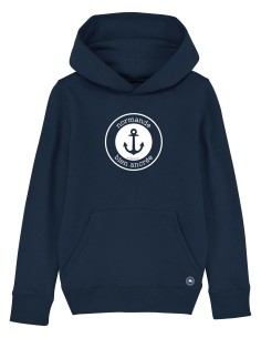 Hoodie Enfant Normande Bien ancrée navy