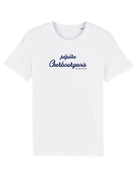 T-shirt Homme Pépère Cherbourgeois blanc
