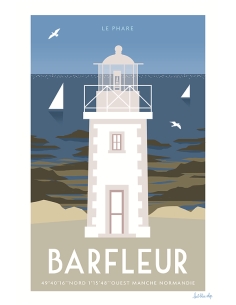 Carte Postale Barfleur - Phare