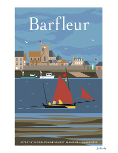 Carte Postale Barfleur - Port