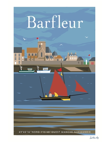 Carte Postale Barfleur - Port