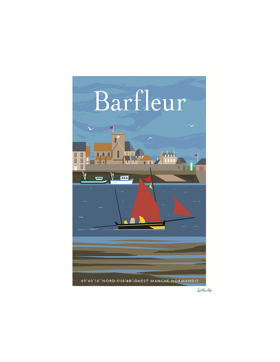 Carte Postale Barfleur - Port