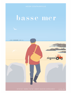 Carte Postale Basse mer