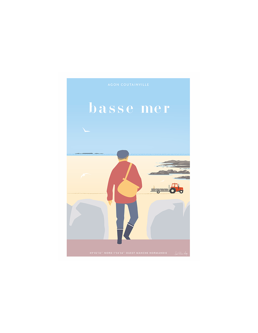 Carte Postale Basse mer