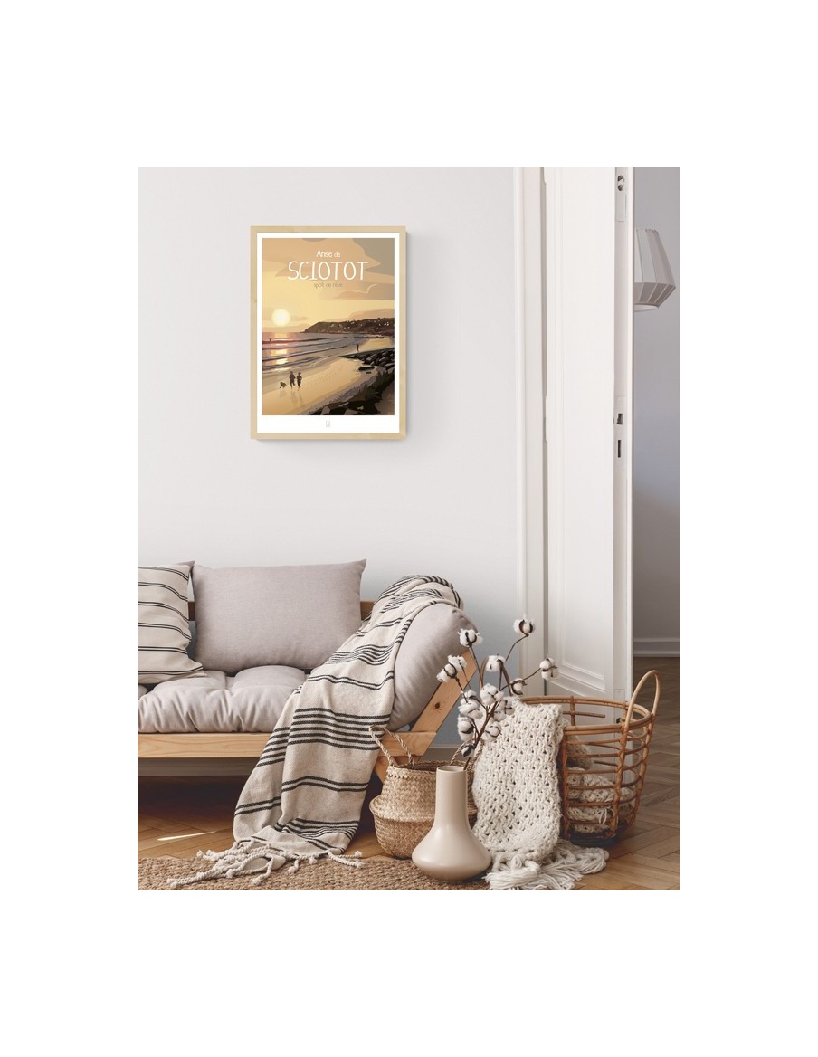 Affiche Anse de Sciotot by Nitch Illustrateur 42 x 59,7cm • Papeterie • Cherwood