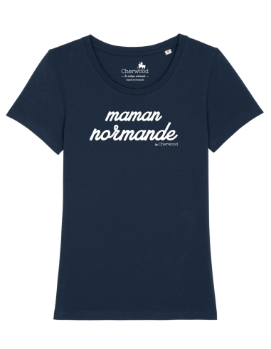 T-shirt Femme maman Normande navy