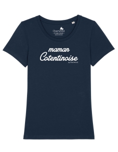 T-shirt Femme maman Cotentinoise navy