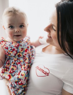 T-shirt Femme Maman coeur