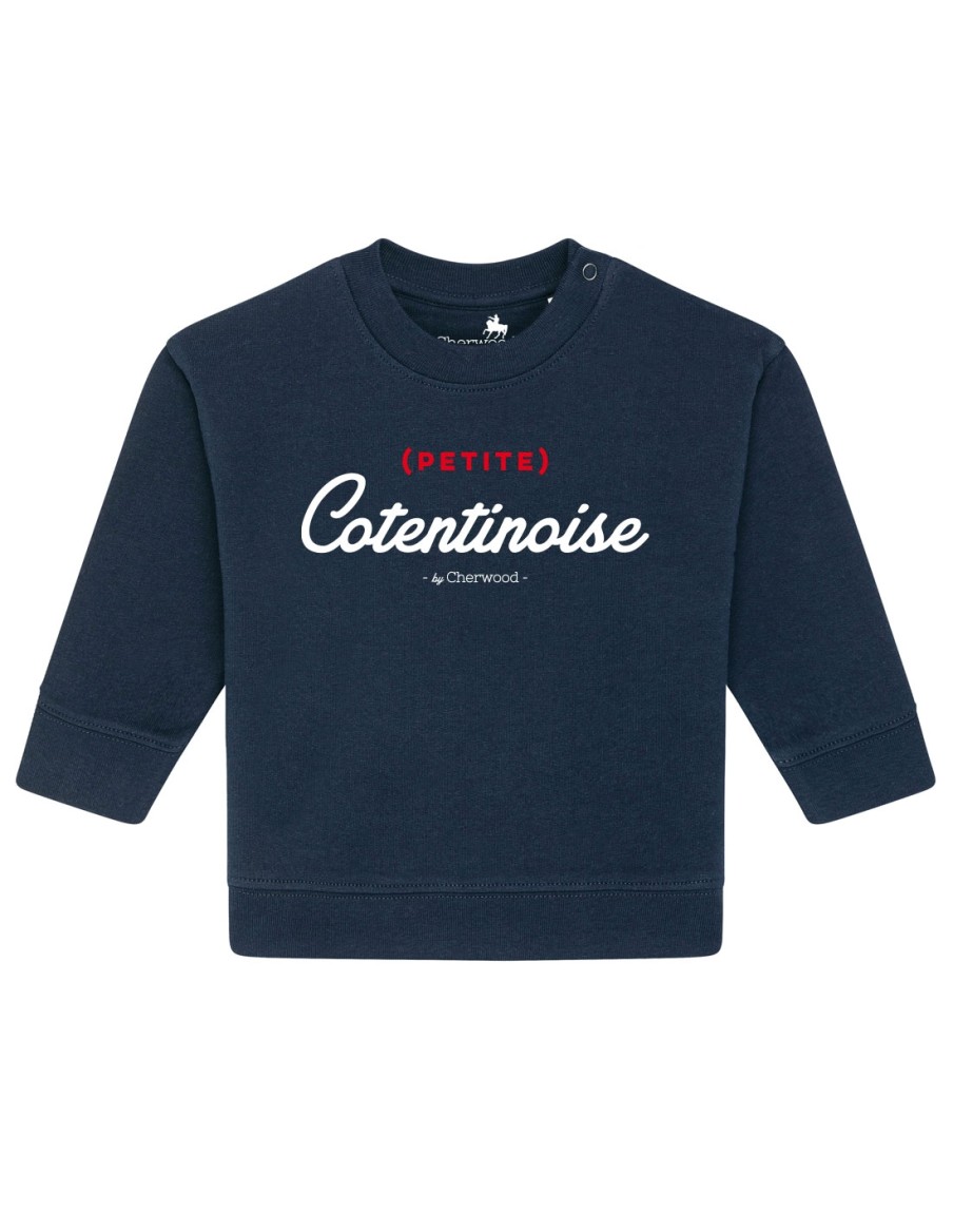 Sweat Bébé fille (petite) Cotentinoise navy