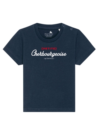 T-shirt Bébé fille (petite) Cherbourgeoise navy