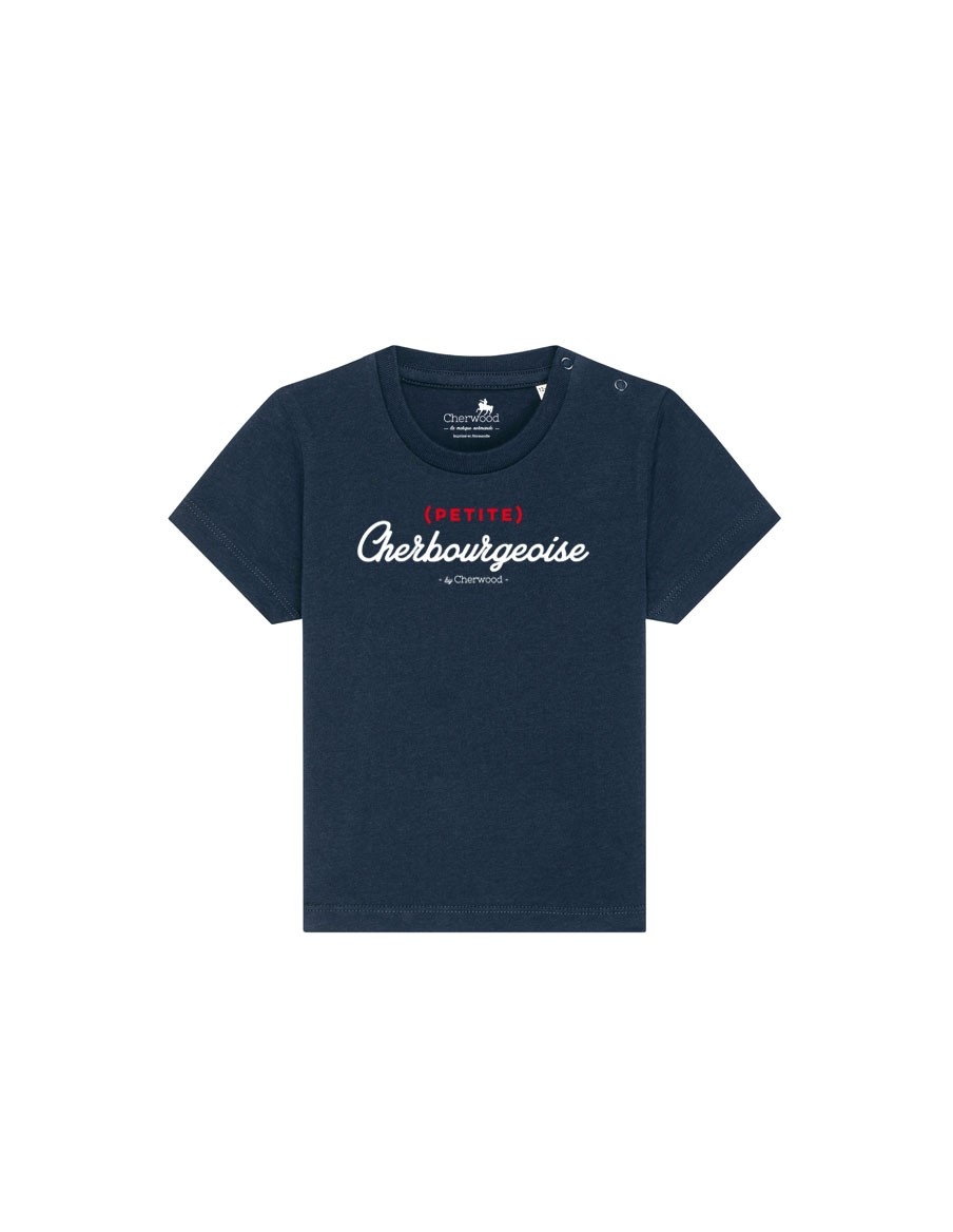 T-shirt Bébé fille (petite) Cherbourgeoise navy