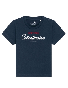 T-shirt Bébé fille (petite) Cotentinoise navy