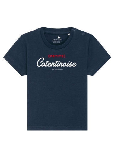 T-shirt Bébé fille (petite) Cotentinoise navy