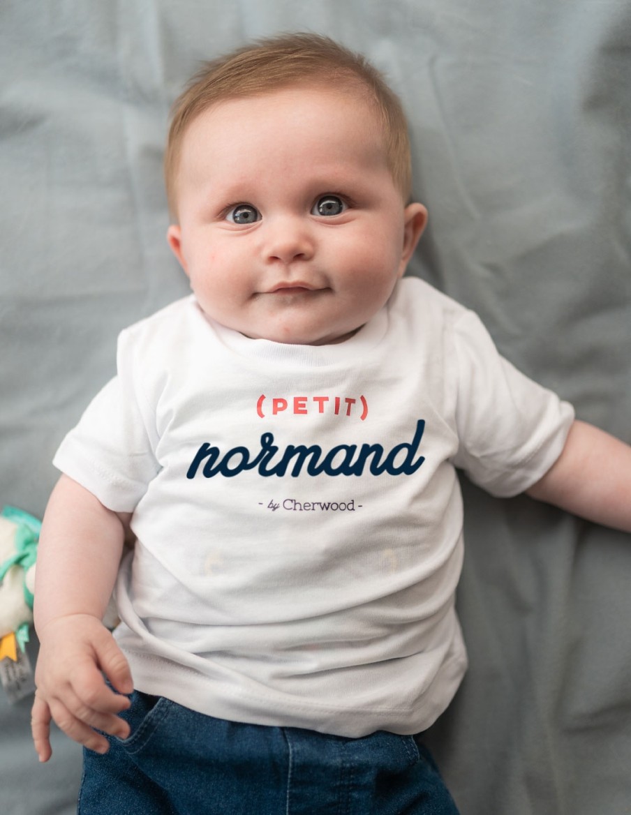 T-shirt Bébé garçon (petit) Normand blanc