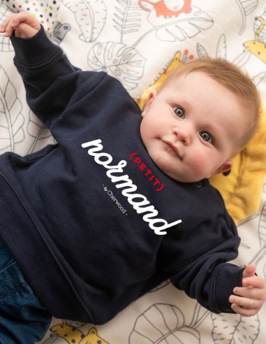 Sweat Bebe garcon petit Normand by Cherwood