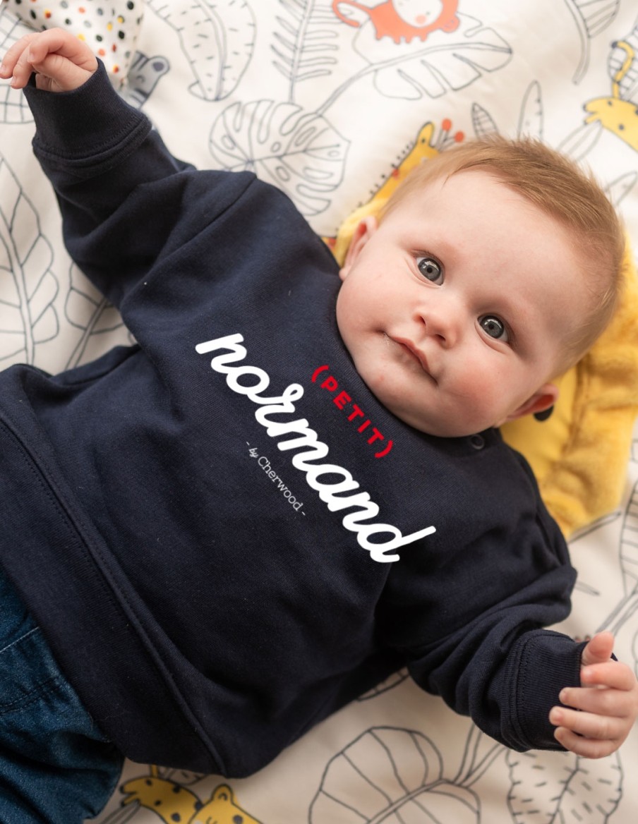 Sweat Bébé garçon (petit) Normand navy