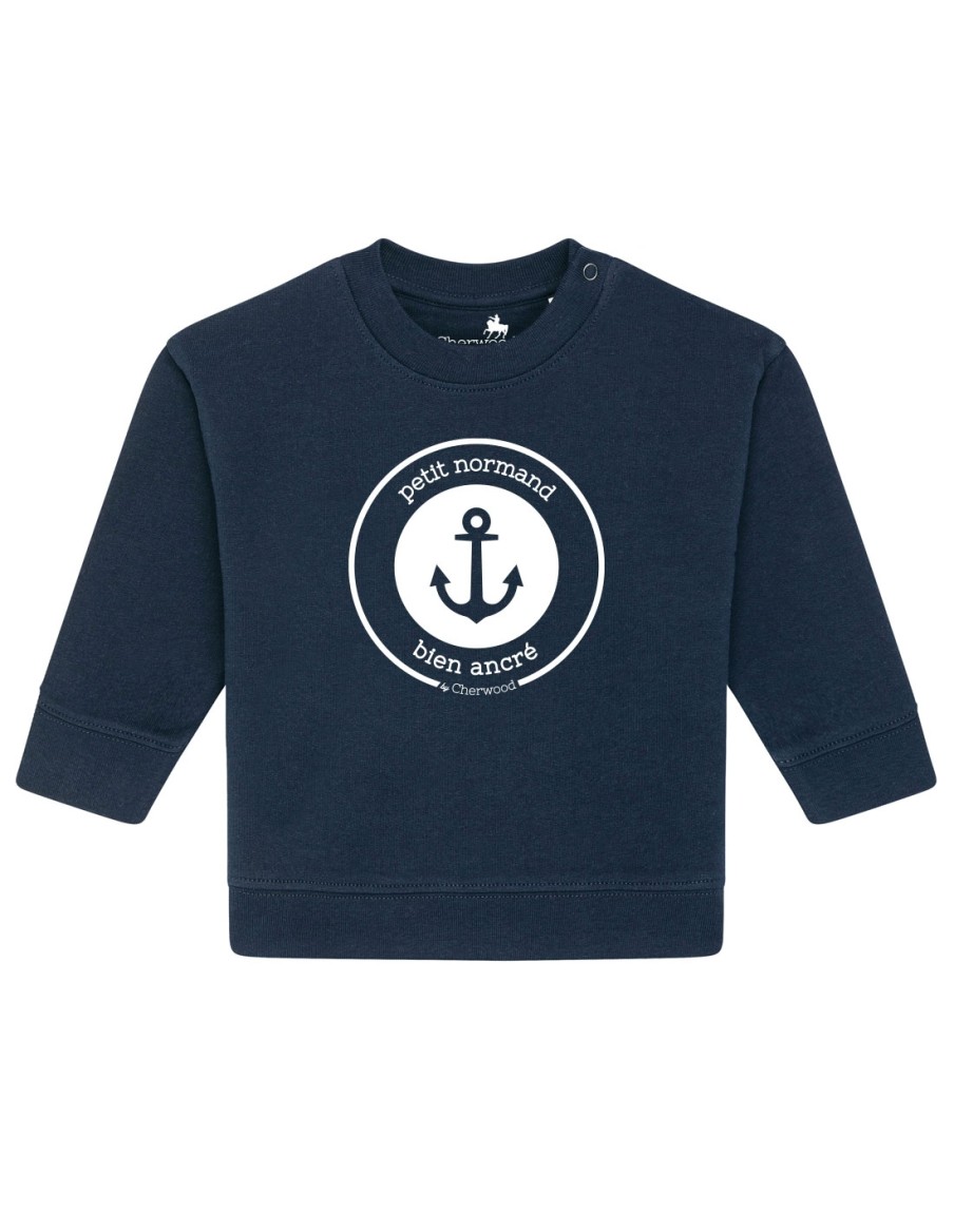 Sweat Bébé garçon Petit Normand bien ancré • Bien Ancré • Cherwood