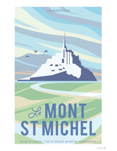 Carte Postale Mont Saint Michel - Marée basse